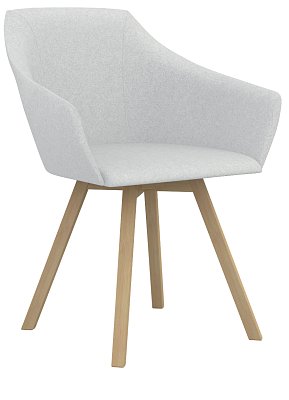 Čalouněné křesílko Wind Wood - Černá