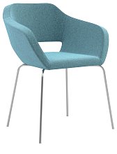 Čalouněné křesílko - Belen Visitor - Černá