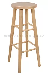 Dřevěný taburet (80 cm) - Olše