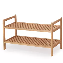 Dřevěný botník 69x26x41cm - Přírodní 