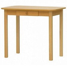 Jídelní stůl se zásuvkou 90 cm PICCOLO - Bílá