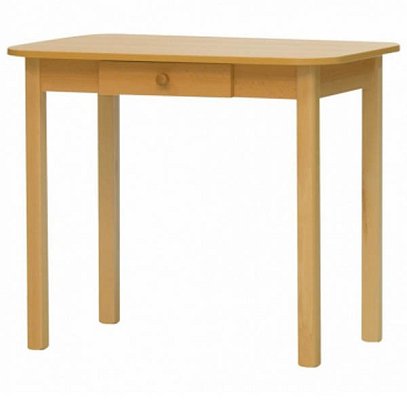 Jídelní stůl se zásuvkou 90 cm PICCOLO - Bílá