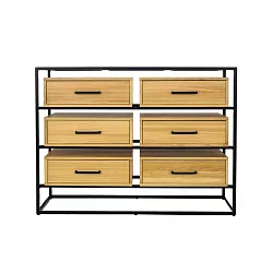 Komoda kombinovaná z masivního přírodního dubu 82x42x60cm - Dub medový