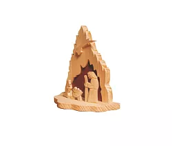 Dřevěný betlém - v.16cm