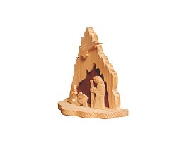 Dřevěný betlém - v.16cm