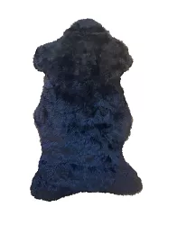 Ovčí kožešina 100x60cm - Černá