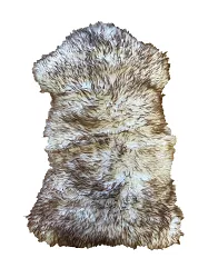 Ovčí kožešina 100x60cm - Hnědá