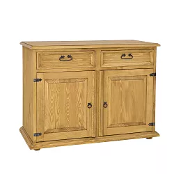 Komoda kombinovaná z masivní borovice 112x85x56 cm - Rustikal