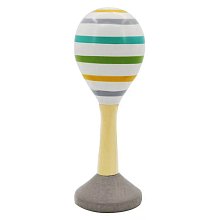 Dřevěná rumba koule - pruhy zelené