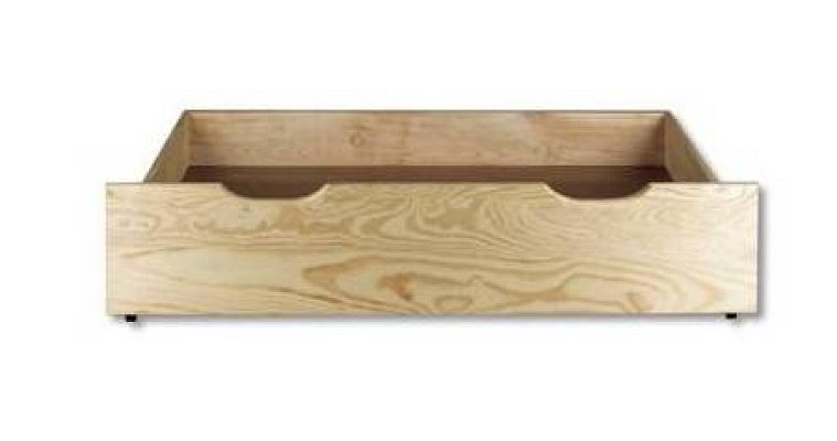 Úložný prostor pod postel z masivní borovice 97x69x22cm - Borovice