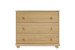 Komoda zásuvková z masivní borovice 80x47x78cm - Borovice-surová