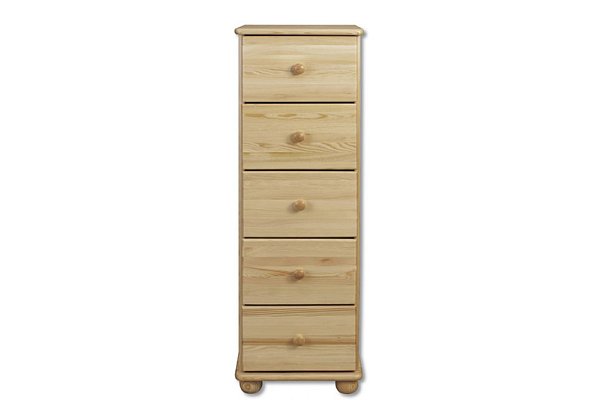 Komoda zásuvková z masivní borovice 40x47x122cm - Borovice