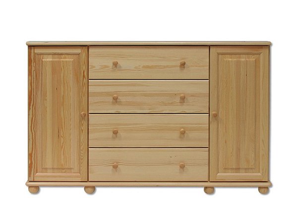 Komoda kombinovaná z masivní borovice 156x47x100cm - Borovice