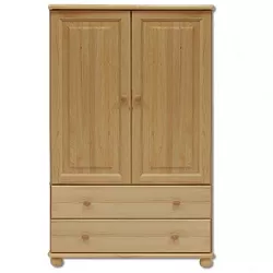 Komoda kombinovaná z masivní borovice 90x42x138cm - Šedá