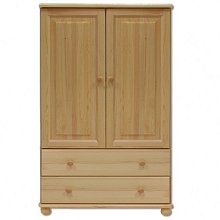 Komoda kombinovaná z masivní borovice 90x42x138cm - Borovice