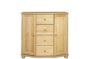 Komoda kombinovaná z masivní borovice 100x47x100cm - Borovice