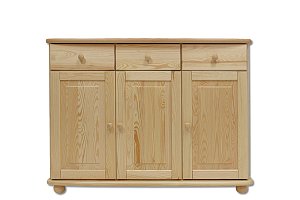 Komoda kombinovaná z masivní borovice 125x42x92cm - Borovice