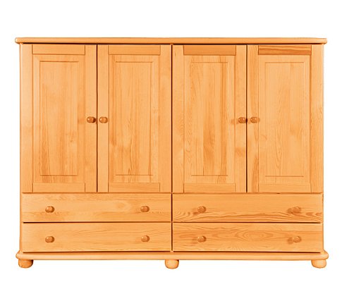 Komoda kombinovaná z masivní borovice 165x42x125cm - Olše