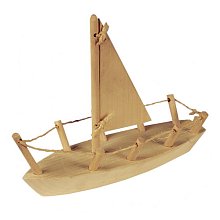 Maketa plachetnice z masivního buku