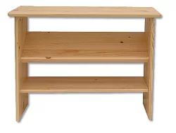 Botník otevřený z masivní borovice 79x29x62cm - Šedá