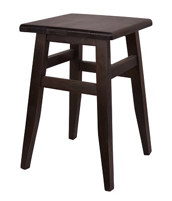 Dřevěný taburet v.45cm - Ořech