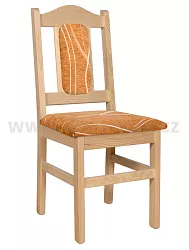 Dřevěná židle KT102 Borovice - 43x45x100cm - Borovice