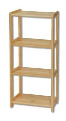 Regál z masivní borovice RG124 š.40xv.106xhl.30cm - Borovice
