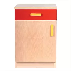 Dřevěná kuchyňka I - Skřínka červená