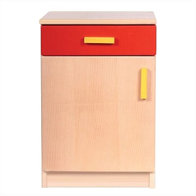 Dřevěná kuchyňka I - Skřínka červená