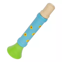 Dřevěná píšťalka modrá