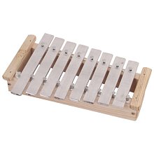 Dřevěný metalofon přírodní (26,5 cm)