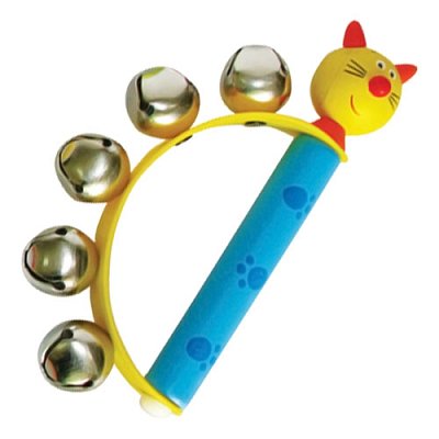 Dřevěné chrastítko I - Kočička