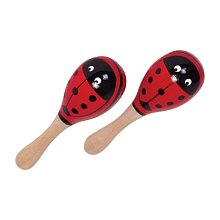 Dřevěné rumba koule s beruškami