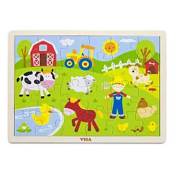 Dřevěné puzzle - Farma