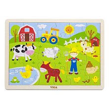 Dřevěné puzzle - Farma