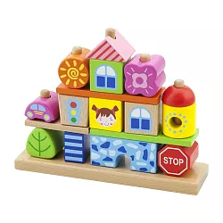 Dřevěná skládačka - Město