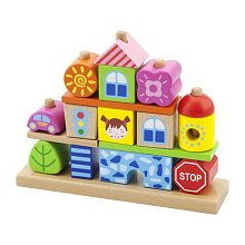 Dřevěná skládačka - Město