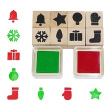 Dřevěná razítka - Vánoční motivy