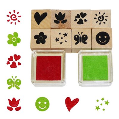Dřevěná razítka - Veselé motivy