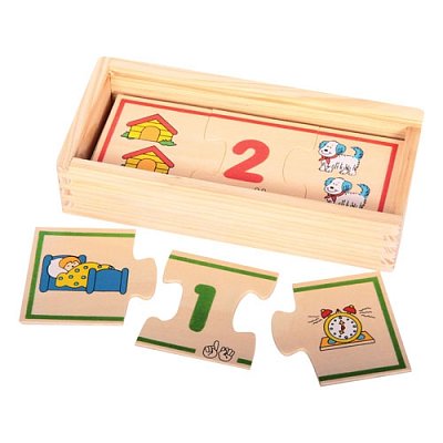 Dřevěné počítací puzzle