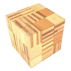 Dřevěný hlavolam velký - Kostka II