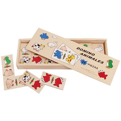 Dřevěné domino - Domácí zvířátka
