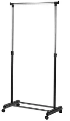 Věšák 88x44x94-170cm - Černá