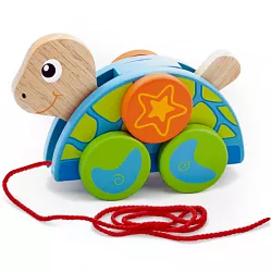Dřevěná tahací hračka - Želva