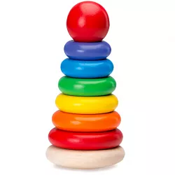 Dřevěná skládačka - Kroužky (19 cm)