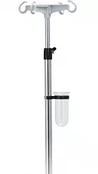 Infuzní stojan s plastovými háčky teleskopický