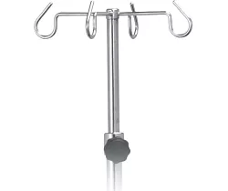 Infuzní stojan s kovovými háčky teleskopický