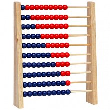 Dřevěné počítadlo - Barevné horizontálně dělené 