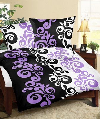 Povlečení krep - 140/200 + 70/90 - 325 Fialový 