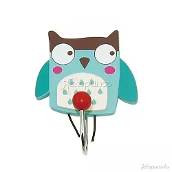 Dřevěný dětský věšák - Sova